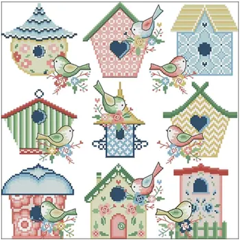 

Beautiful bird nest patterns Counted Cross Stitch 11CT 14CT 18CT DIY Chinese Cross Stitch Kits Embroidery Needlework Sets