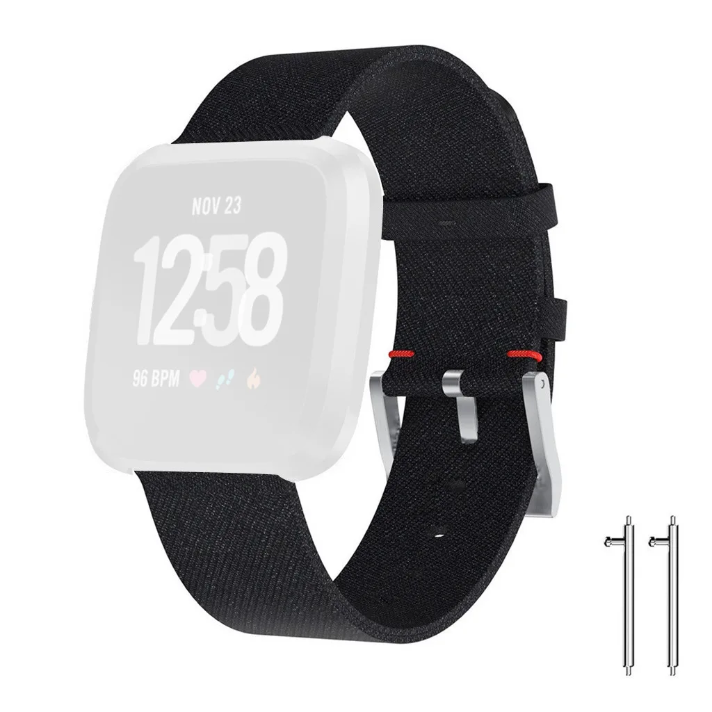 Для Fitbit Versa 2 роскошные тканые аксессуары для замены ткани ремешок на запястье часы ремни Смарт-часы долговечные аксессуары#907