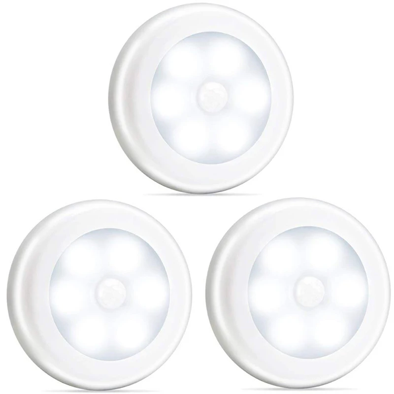 

Sensor Home Night Light PIR Infrared Motion LED Bulbs Auto On Off Closet Battery Power For home Wall Lamp Cabinet Stair ночник