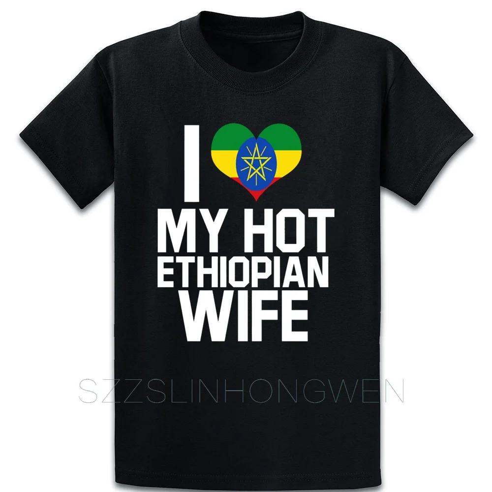 Жена футболки с надписью I Love My Горячие Эфиопский жена Эфиопии футболка Новый