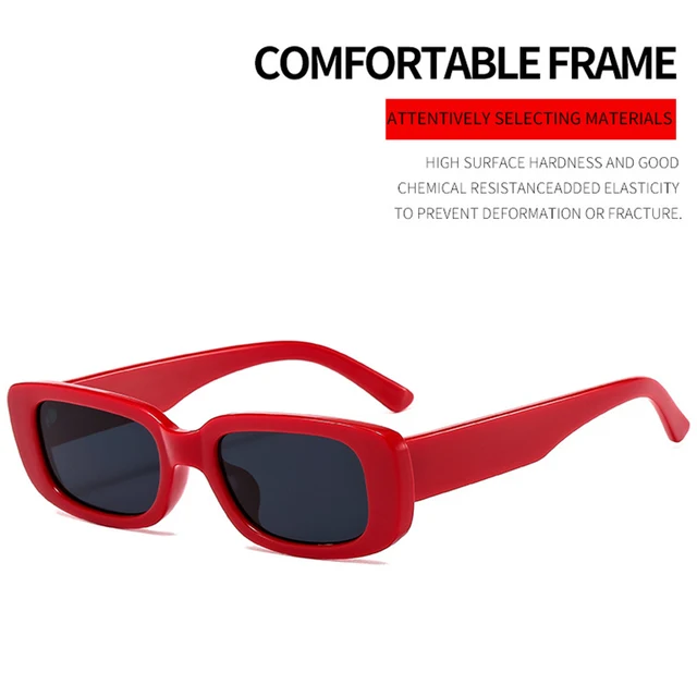Vintage Small Rectangle Sunglasses For Men Women Retro Brand Designer Square Sun Glasses Shades Female Driving Eyewear 1
