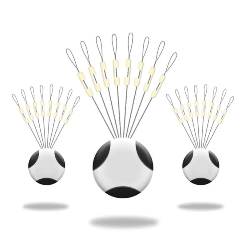 

5Pcs/lot Double hooks contactor device Silicone Anti-Winding Sub-line bean Bifurcation Space bean separator Splitter swivel tool