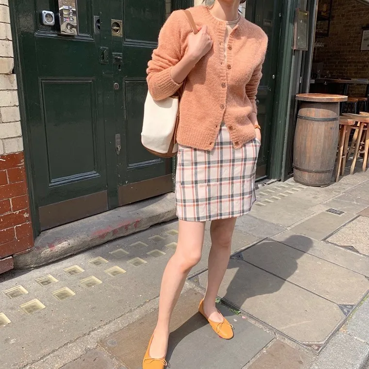 Осень Винтаж пальто ажурная вязка Однобортный однотонная верхняя одежда с длинными рукавами; элегантное Повседневное Knittwear элегантный свитер кардиган