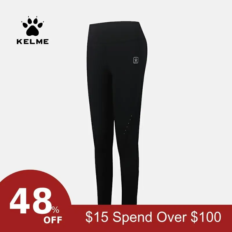 KELME, длинные женские лосины для йоги, занятий спортом, тренировок, бега, сексуальные обтягивающие штаны для йоги, фитнеса, тренажерного зала, 3672022