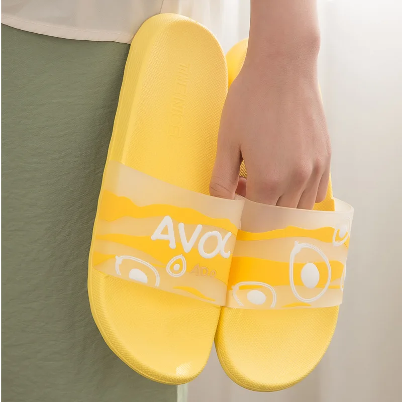 

Soft PVC Beach Flip Flops Female Male Indoor Bathroom Slippers Anti-slip Cute Summer Shoes Woman Home Floor Slipper SH324