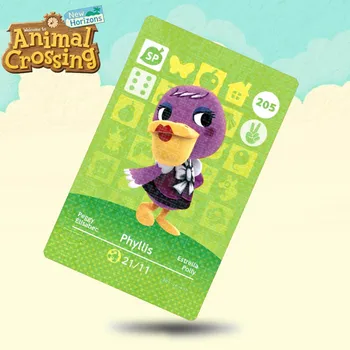 

205 Phyllis Animal Crossing Card Amiibo Cards Work for Switch NS 3DS Games