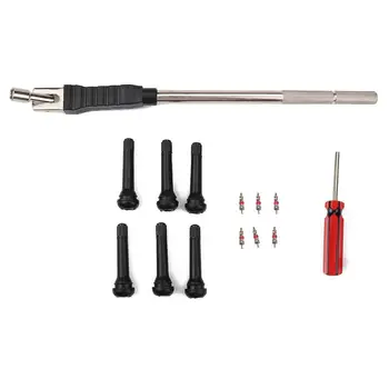 

Valve Core Installation Tool Kit with Valve Cores TR418 Tire Nozzle Extractor Fit for All Vehicle Truck Automobiles