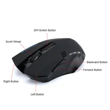 Беспроводная мышь 2,4G USB Лазерная игровая мышь тишина для ПК ноутбук геймер NC99