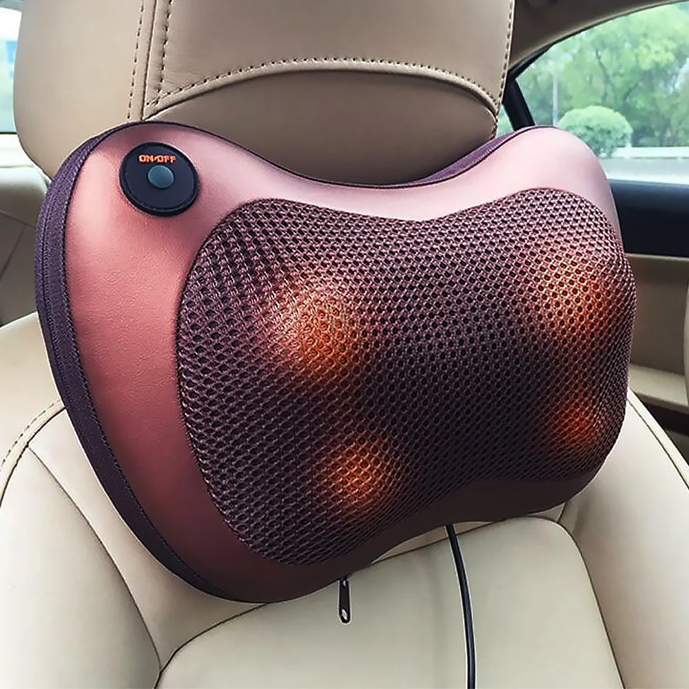 Massage Pillow Shiatsu Neck Cervical Vertebra Massager for Back Waist Body Back Home Car Massage Device Health Care Pain Relief