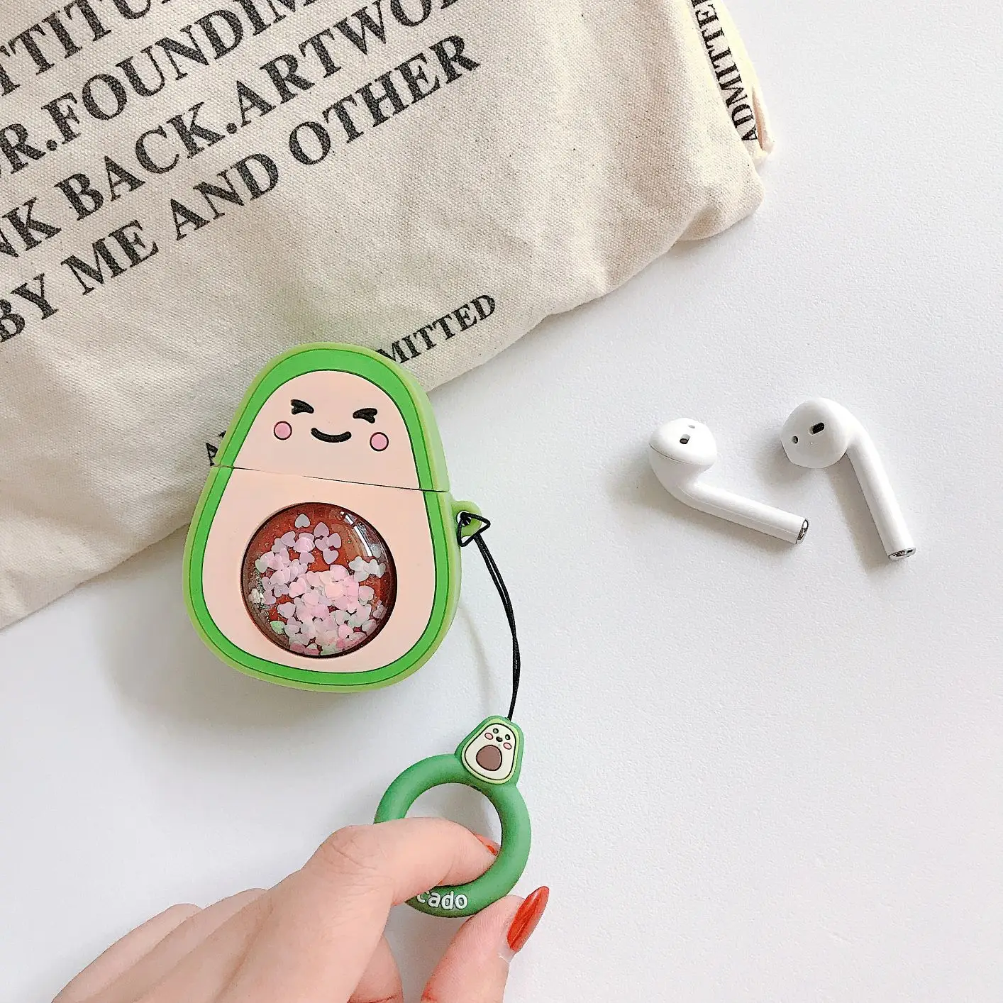Фруктовые Bluetooth наушники чехол для Apple Airpods силиконовые наушники Чехлы для Airpods чехол Bluetooth наушники защитный чехол