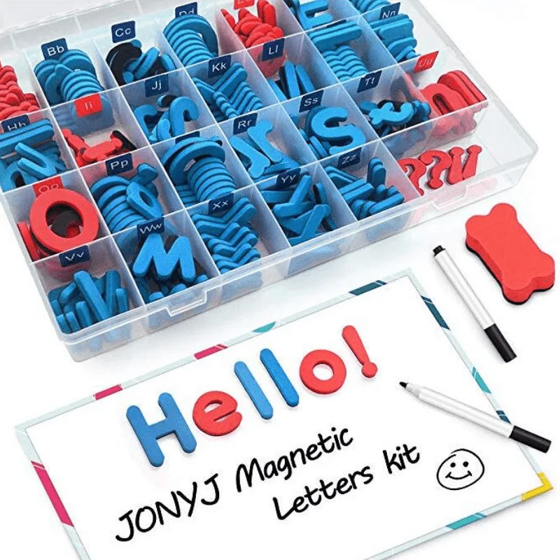 

Magnetic Letters 238 Pcs Uppercase Lowercase Foam Alphabet ABC Magnets for Fridge Refrigerator Educational Toys Set Kid Gifts