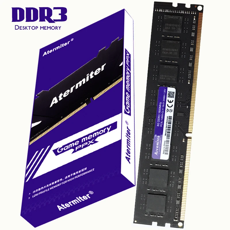Модуль ОЗУ Atermiter для ПК оперативная память настольного компьютера DDR3 2 ГБ 4 8 PC3 1333