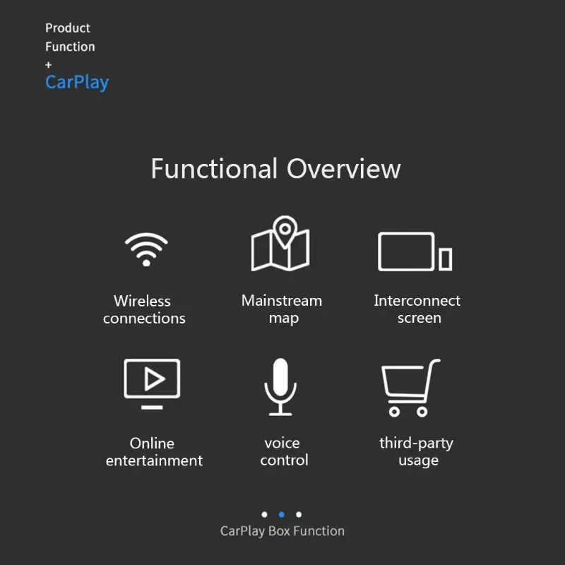 Беспроводной модуль Smart Link Bluetooth CarPlay Dongle Mini USB коробка для iOS ANdroid беспроводной модуль