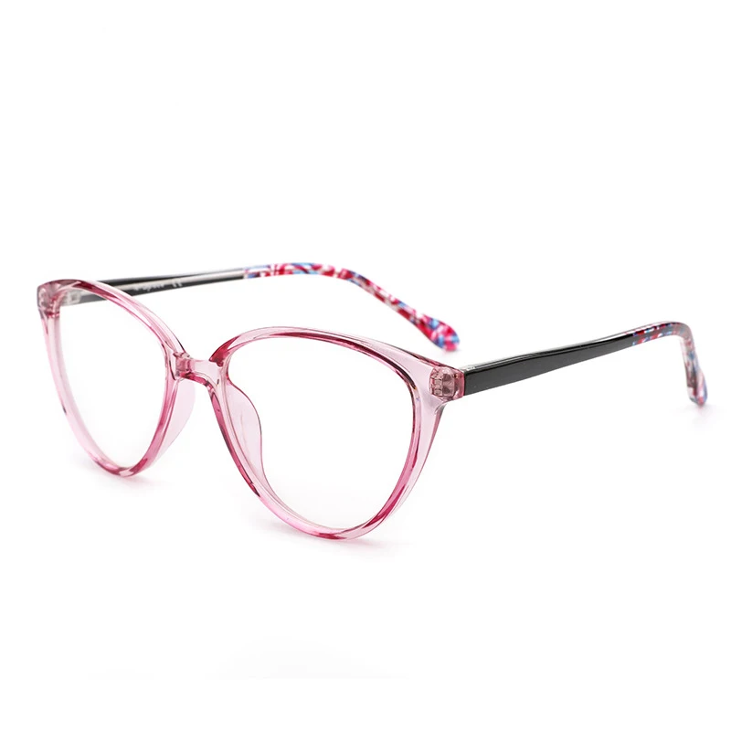 Кошачьи очки TR90 oculos de grau feminino очки с диоптриями при близорукости оправа lentes аксессуары mujer opticos - Цвет оправы: Розовый