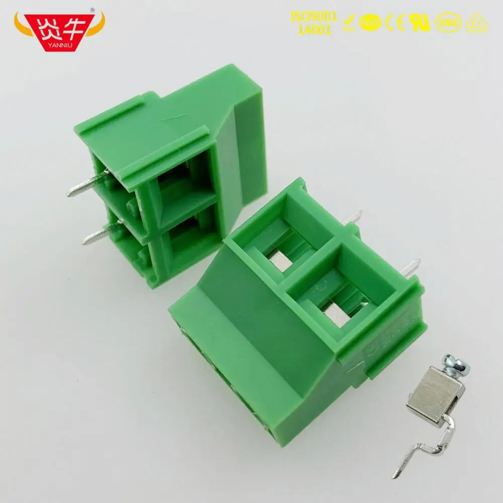 KF950 9,52 Американская классификация проводов 2р 3P PCB Универсальный Винтовые клеммы DG636 9,52 мм 2PIN 3PIN SPT 5/2-9,52 11714971 PHOENIX CONTACT DEGSON KEFA - Цвет: 950-9.52-2P