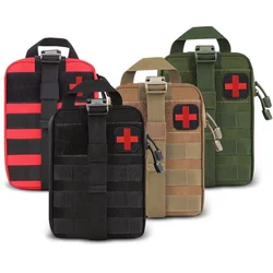 Kit de primeiros socorros de sobrevivência recipiente de viagem oxford pano à prova dwaterproof água pacote cintura tático escalada ao ar livre equipamentos de acampamento saco seguro