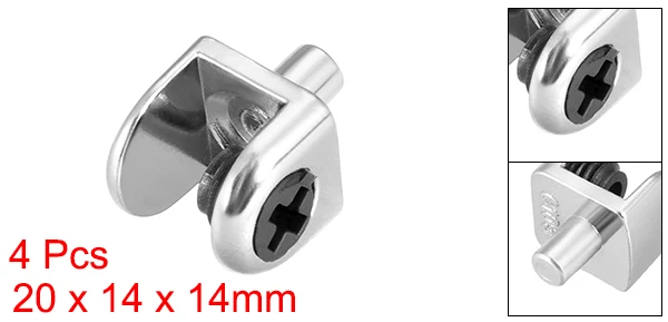 Type04 - 4 Pack Uxcell 2/4/10 упаковок Стекло брэкеты из цинкового сплава Регулируемый зажим для стекла зажим вала крепление для 5-8 мм толщиной серебряный тон - Цвет: Type04 - 4 Pack
