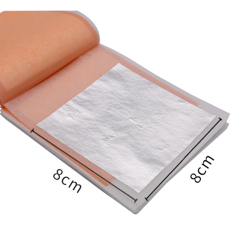 

Transfer Silver Leaf Edible Genuine Silver Foil 8x8cm for Food Decoration Art Craft Paper Gilding Mask 25pcs Real Silver Leaf