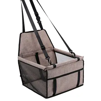 

Pet Booster Seat Deluxe Pet Dog Booster Car Seat with Clip-On Safety Leash Zipper Storage Pocket– Perfect for Small Medium Pets