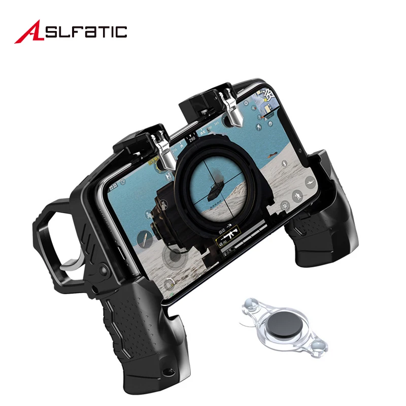 

Gamepad Pubg Console Gun Joystick Triggers Free Fire Pubg Mobile Controller Pugb Cocks Gaming Phone For iOS Android Smartphone