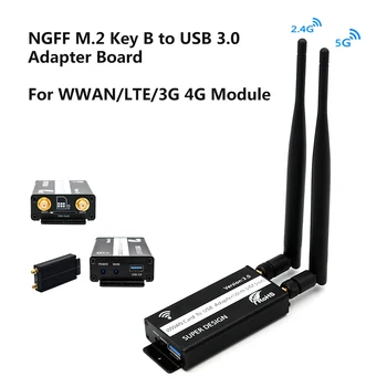 

NGFF M.2 Key B to USB 3.0 Adapter Board Card LTE Module with SIM 6/8 Pins Slot for WWAN/LTE/3G 4G Module