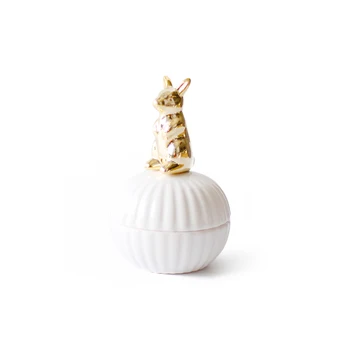 

Nordic Golden Ceramic Animal Jewelry Storage Box Necklace Ring Earrings Makeup Organizer Mini Desktop Makyaj Organizer