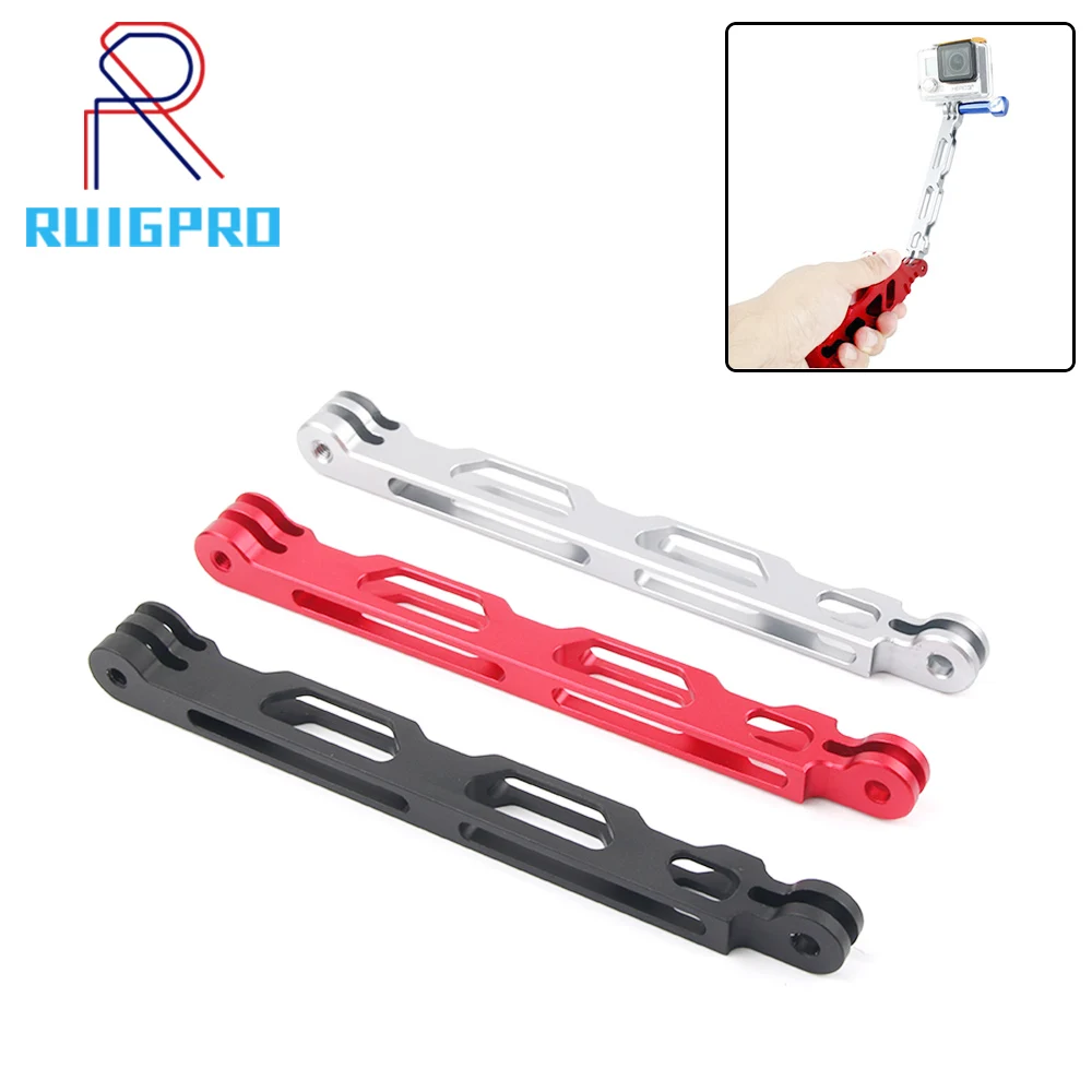 

CNC Aluminum Extender Arm Mount For Go Pro Accessories Extender Pole Selfie for GoPro Hero 7 6 5 4 3+ SJCAM SJ4000 Xiaomi Yi 4K