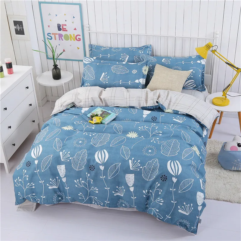 

Cotton Plant Active Printing Coverlets Beding Set Double-layer Sewing Process Technics Summer Thin Air Conditioning Quilt King