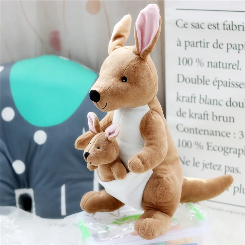 Плюшевый кенгуру игрушка кукла мать и ребенок мягкие игрушки милая милый подарок