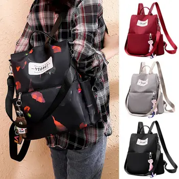 

Women Lady Backpack Purse Anti-Theft Rucksack Waterproof Oxford Cloth School Bag