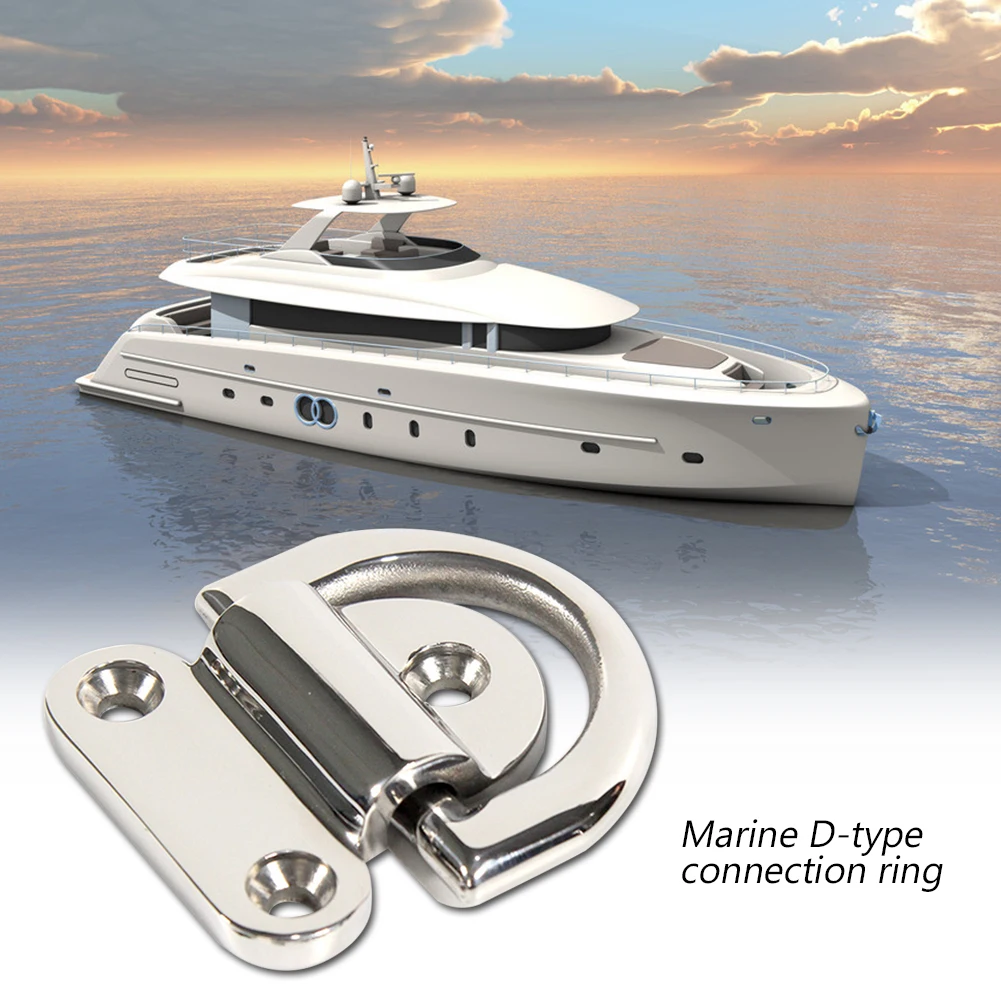Складная лодка из нержавеющей стали, аксессуары для яхты, грузовика, моторной лодки, прочные d-образные кольца для крепления глаз