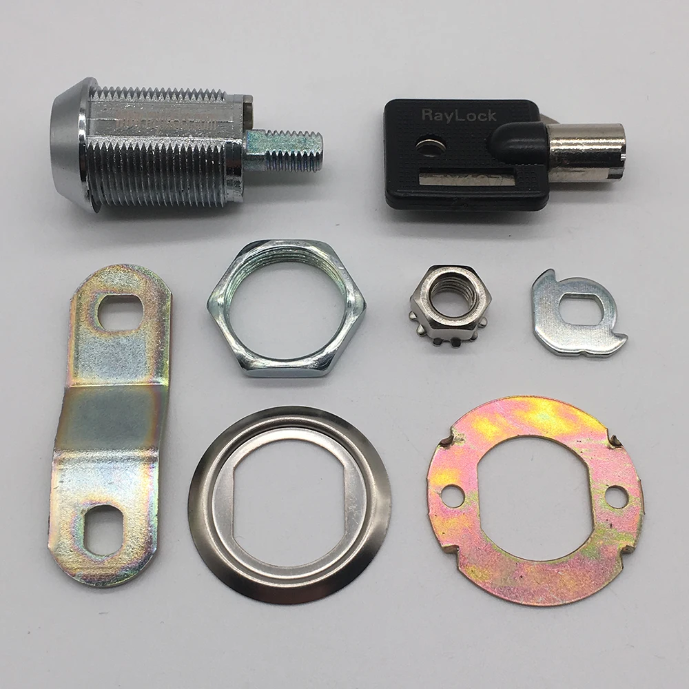 100 pieces 30mm good quality round key cam lock plastic case door lock