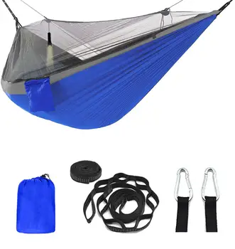 

Outdoor Mosquito net camping Hammock 1-2 Person Parachute picnic Hammock Portable Hanging Hunting Sleeping hammock Swing hammock