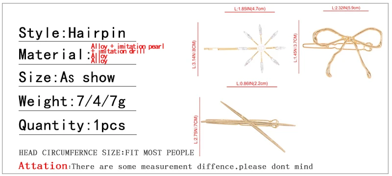 Бант, металлическая заколка для волос, булавка, Женский бант, тиара, крест для волос, имитация, заколка с жемчужиной золотистые шпильки для волос, простые аксессуары для волос, головной убор