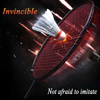 

6U Full Carbon Badminton Racket 1 Pair High Pound Ultra Light Handy Professional Badminton Racket Adult Training Racquet Sports