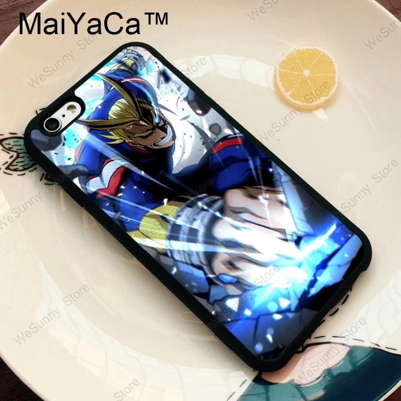 Чехол MaiYaCa Boku no Hero Academy All Might из ТПУ для iPhone 11 Pro MAX X XR XS MAX 6 6s 7 8 Plus 5S задняя крышка