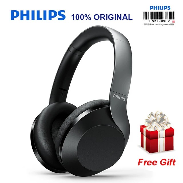 NEW PHILIPS HIFI Headset TAPH805 Hi-Res Bluetooth 5.0 Active Noise Canceling Headphone With Mic Foldable Support official test 1