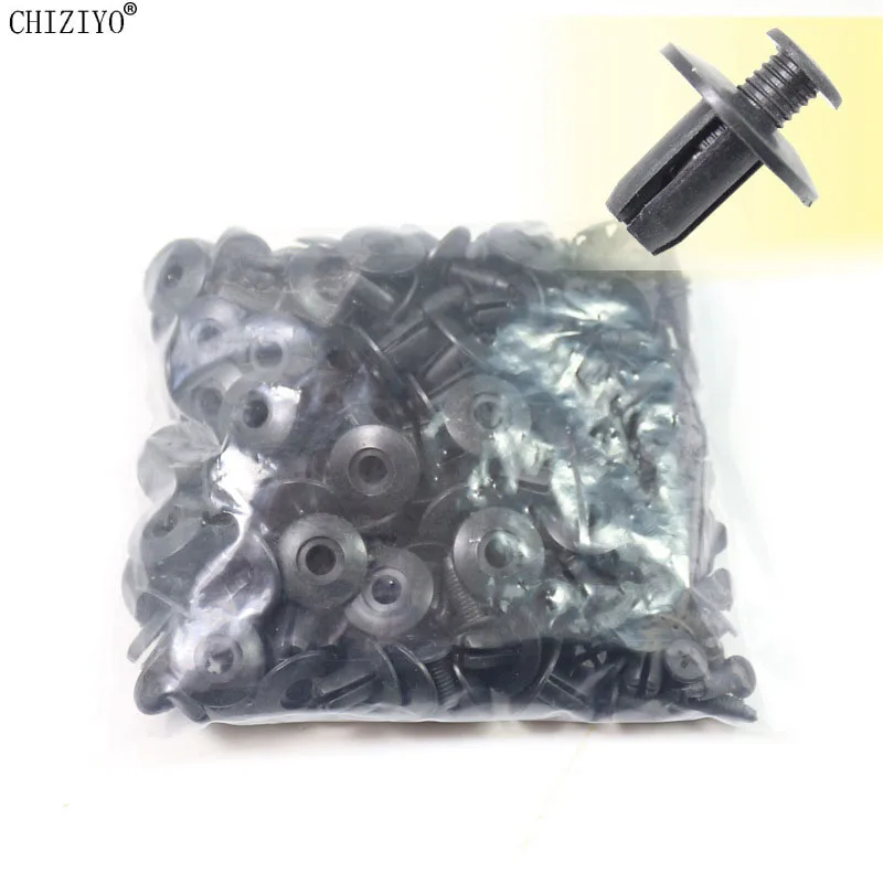 

Универсальные пластиковые заклепки для бампера автомобиля, 500 шт., крепеж для отделки автомобильного крыла, двери, отделки панели, зажимы, винтовая Расширительная пряжка