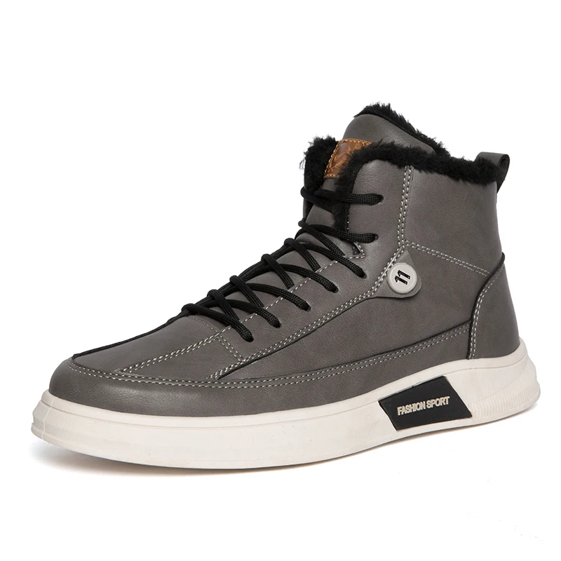 

Hipster Winter Men Shoes for Men Boots Thick Fur Warm Ankle Boots for Men Footwear Waterproof Snow Boots Botas Hombre Shoes Man