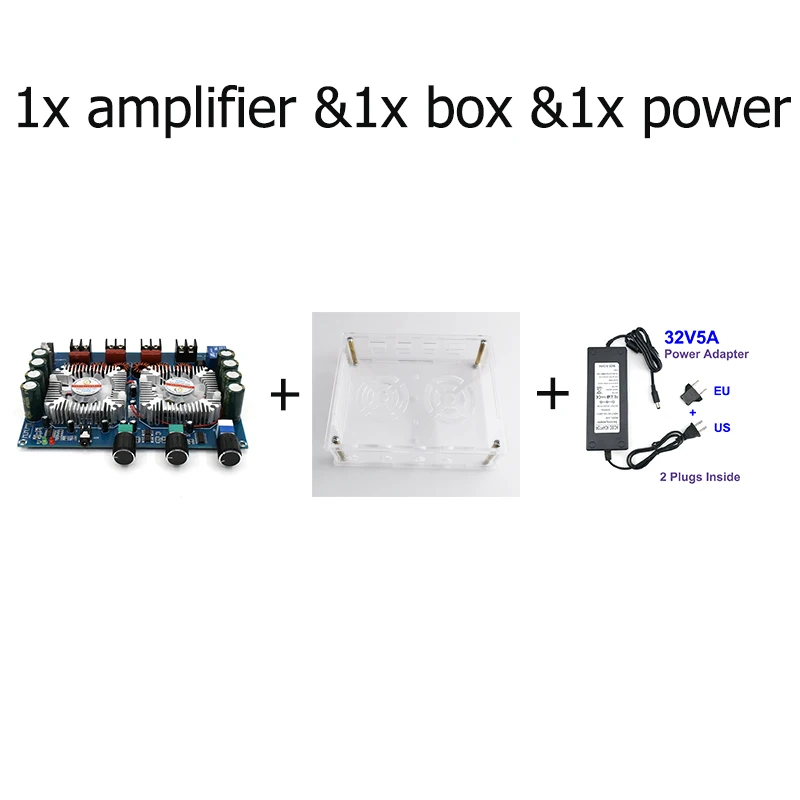 small amplifier TDA7498E 2*160W+220W Bluetooth 5.0 Power Subwoofer Amplifier Board 2.1 Channel Class D Home Theater Audio Stereo Equalizer Amp summing amplifier Audio Amplifier Boards