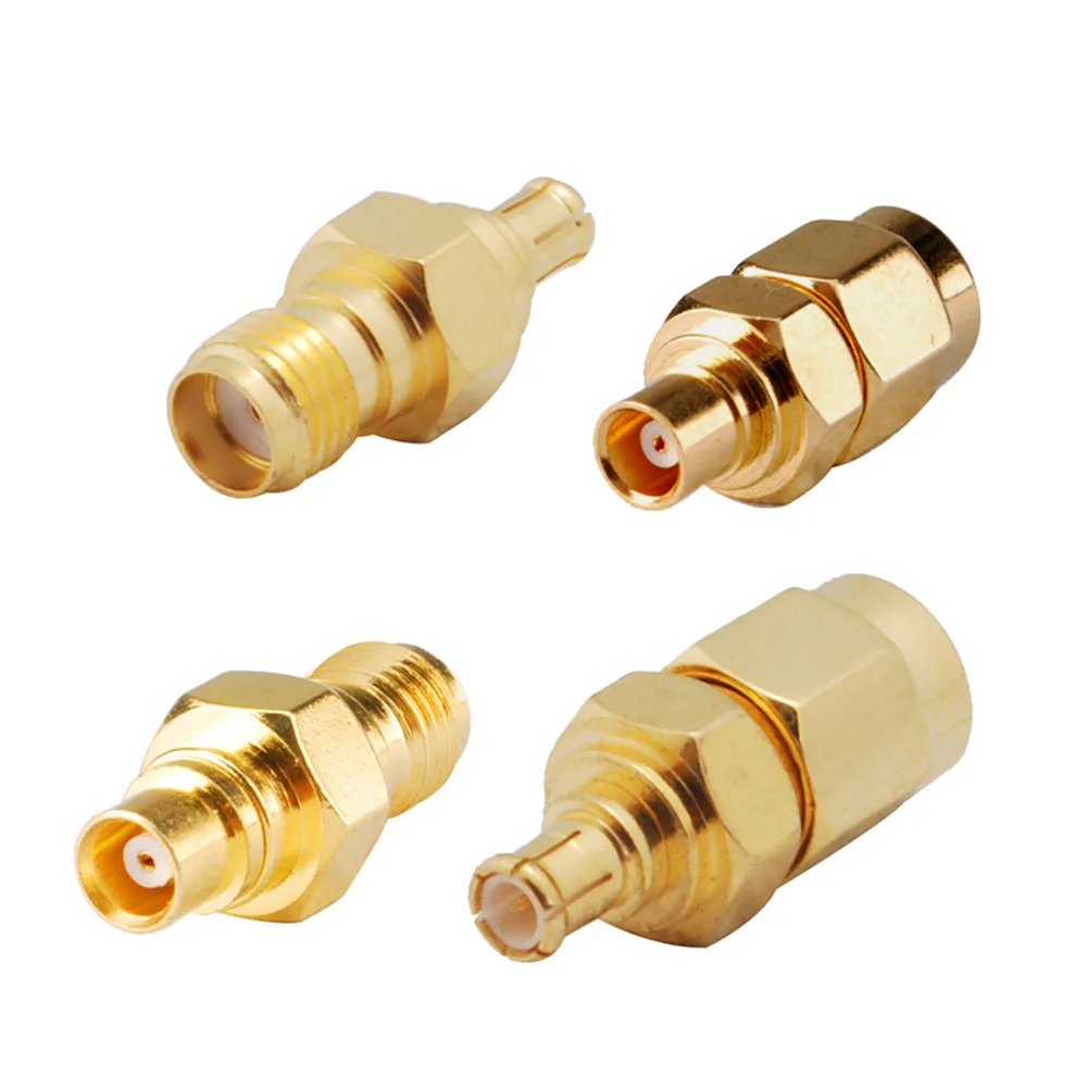 Superbat 4pcs MCX to SMA Connector Adapter Kit for DAB DAB plus Car Radio Aerial Clarity CDAB7AUTO