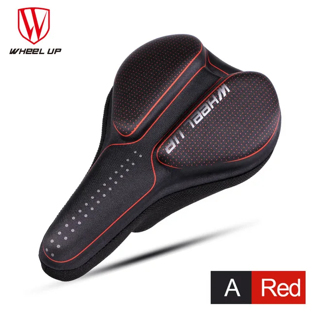 black red Колеса для велосипеда из силикона переднее седло Крышка MTB дорожный велосипед мягкие гелевые подушечки Чехлы для подушек седло велосипедные части для езды на велосипеде - Цвет: black red