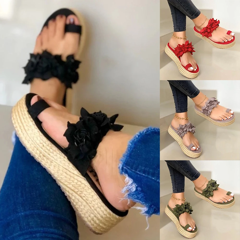 Летние женские сандалии богемные vrouwen sandalen на плоской подошве 2020|Боссоножки и