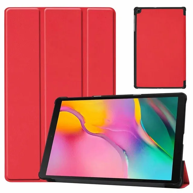 RED Пленка для samsung Galaxy Tab A SM-T510 SM-T515 чехол на магните для Galaxy Tab A 10," T510 T515 чехол для планшета - Цвет: RED