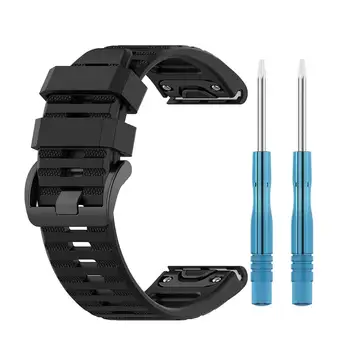 

Strap Smart Sports Bracelet Watch Strap FOR Garmin TACTIX DELTA FOR Fenix6X Silicone Replacement Watch with Wristband Adjustable