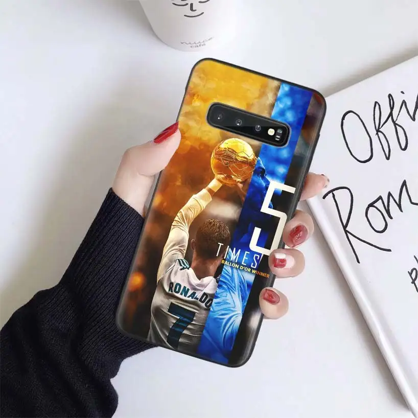 CR7 Криштиану Роналду черный чехол для samsung Galaxy A50 A70 A50S A10S A20S A10 A20E A30 A40 M40 M30S A80 мягкий чехол для телефона - Цвет: BS332-3