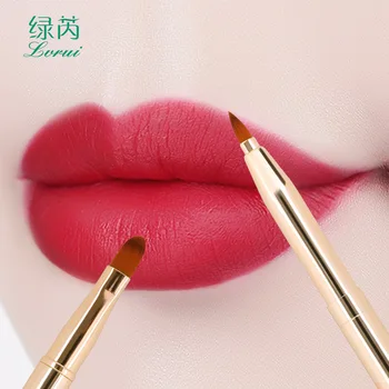 

Lip Brush Women's Portable Telescopic with Lid Makeup Brush Beginners Concealer Brush Double Headed Eyebrow Brush Small Number M