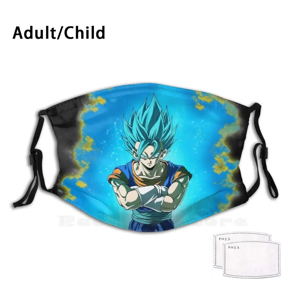 

Blue Print Washable Filter Anti Dust Mouth Mask Potara Blue Ssgss Gattai