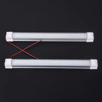 

2pcs Car LED Interior Light Bar 108-LED 12V Strip Lamp Motorhome RV Van Boat Caravan Light Bar Micro Electric Connector