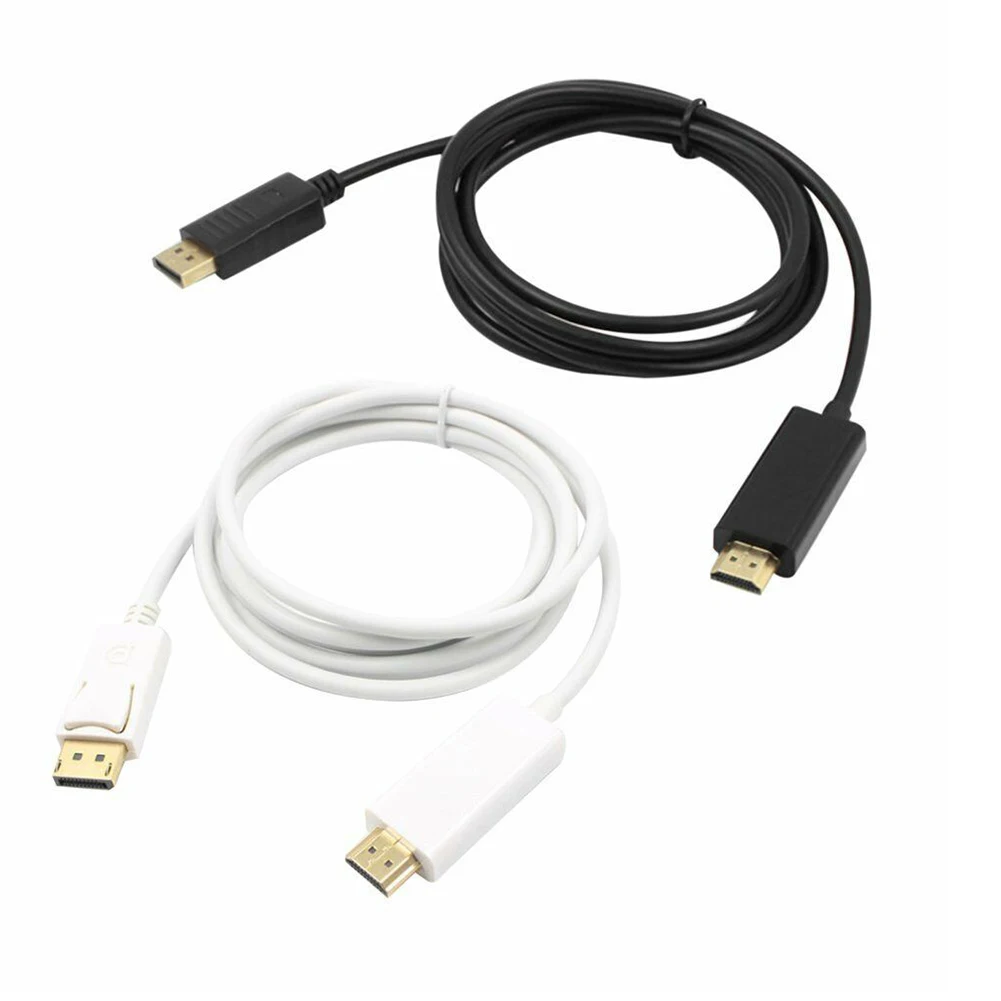 Дисплей порт к HDMI кабель адаптер стабильный Компьютерные аксессуары ноутбук ПК Быстрый HD ПВХ видео дисплей 4K 1080P